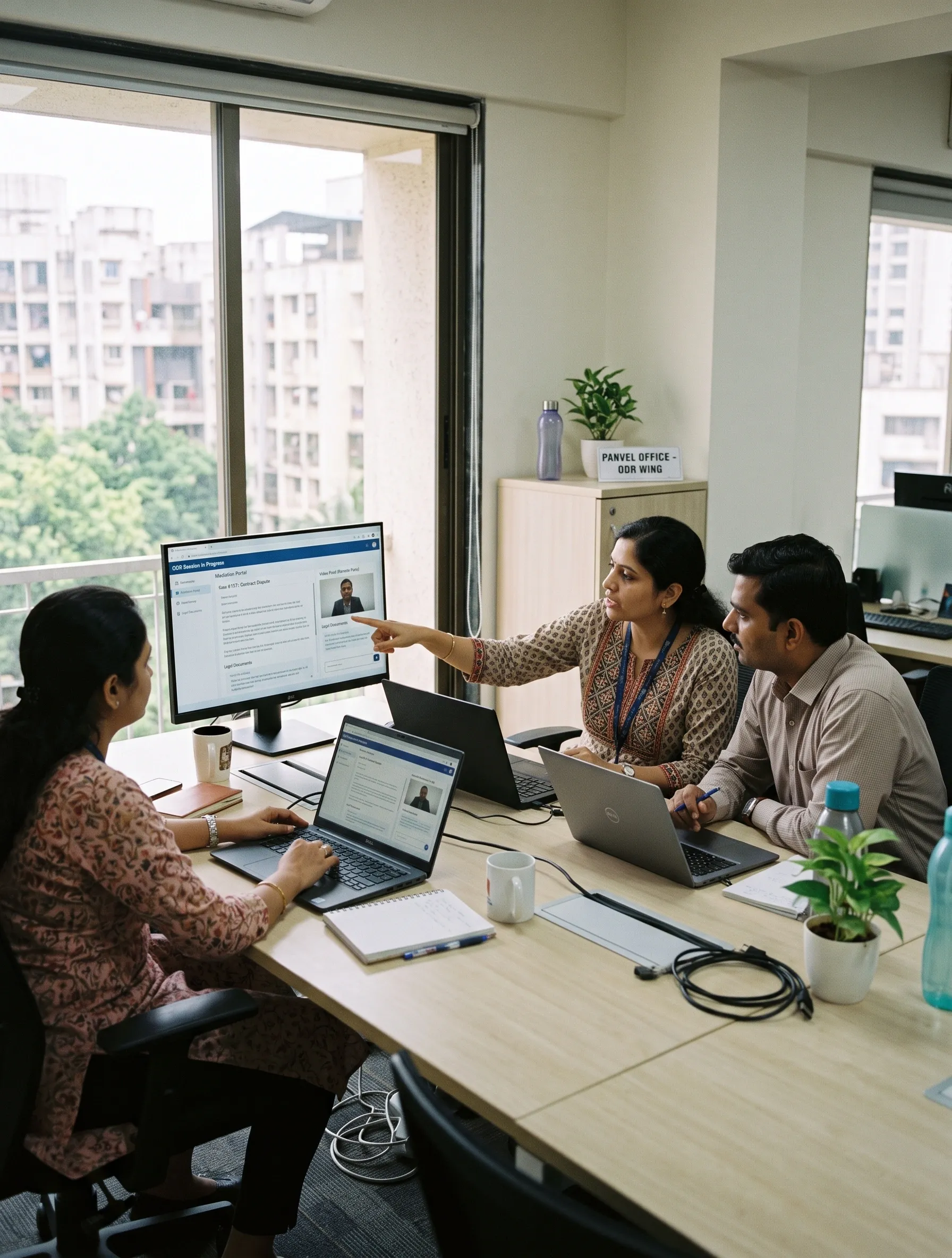 Indian professionals in online legal session