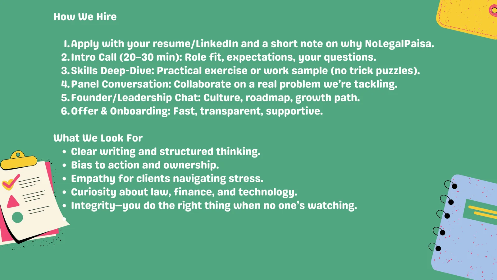 How we Hire