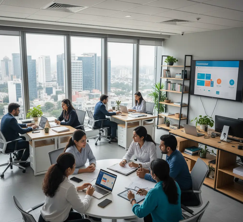 Professional onboarding visual