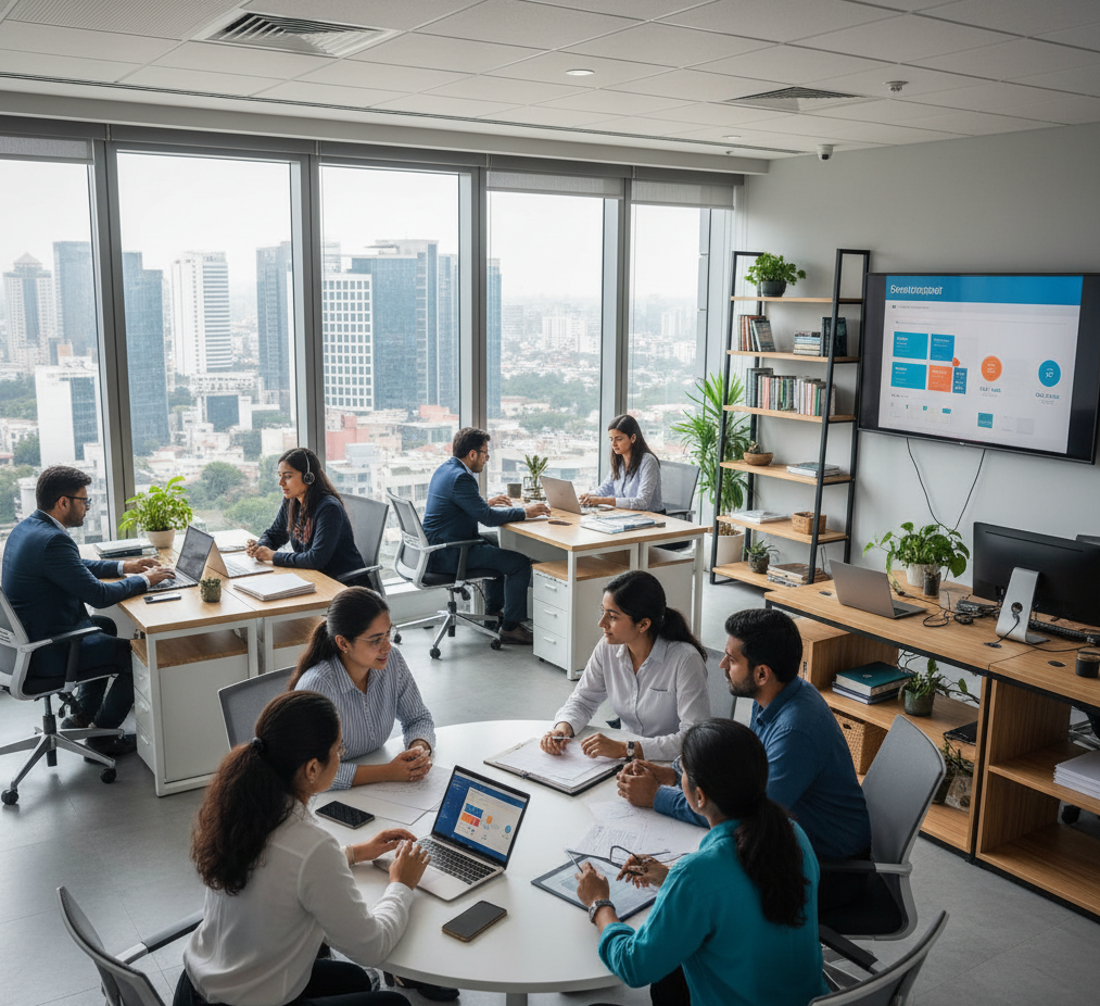 Professional onboarding visual